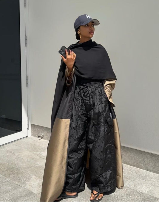 Two- toned bronze Abaya