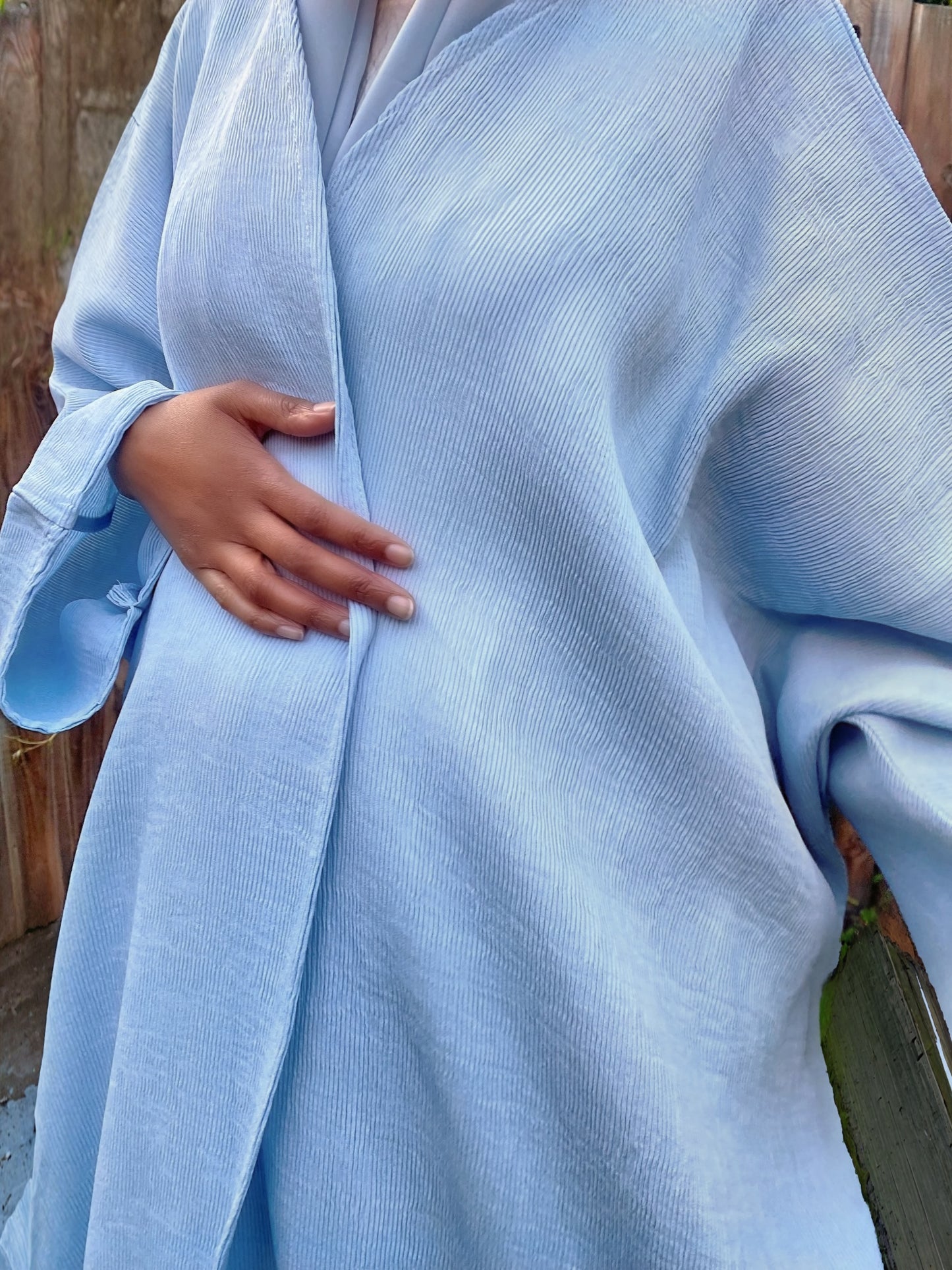 Textured Cotton Abaya