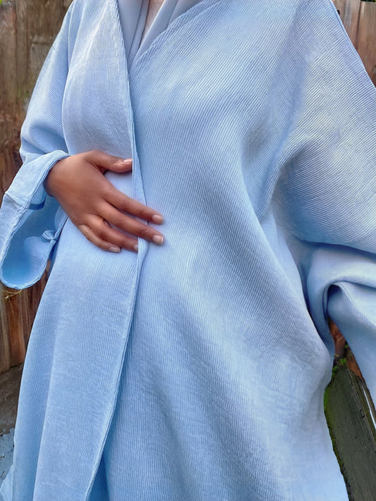 Textured Cotton Abaya