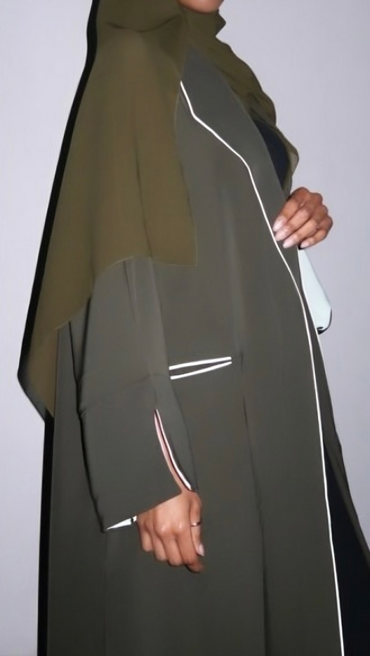 Olive Two Toned Abaya