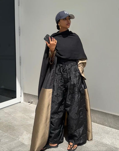 Two- toned bronze Abaya